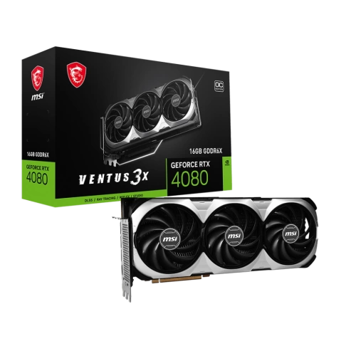 MSI VGA GEFORCE RTX 4080 16GB VENTUS 3X OC RTX4080 16GB GDDR6X 256B DX12 PCIE 4.0 X16 (3XDP 1XHDMI)