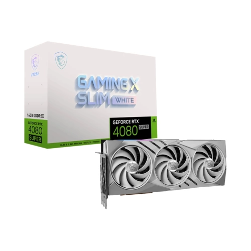 MSI VGA GEFORCE RTX 4080 SUPER 16G GAMING X SLIM WHITE RTX4080S 16GB GDDR6X 256B DX12 PCIE 4.0 X16 (3XDP 1XHDMI)