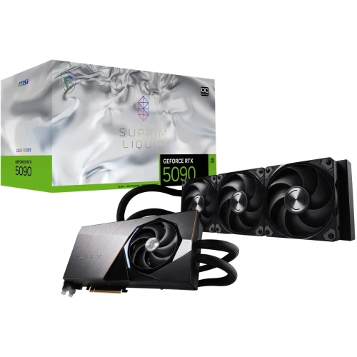 MSI VGA GEFORCE RTX 5090 32G SUPRIM LIQUID OC 512B DX12 PCIE 5.0 X16 (3XDP 1XHDMI)