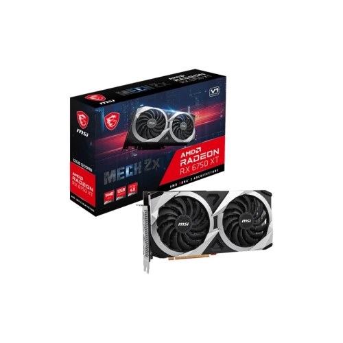 MSI VGA RADEON RX 6750 XT MECH 2X 12G V1 RX6750XT 12GB GDDR6 192B PCIE 4.0 X16 (3XDP 1XHDMI)