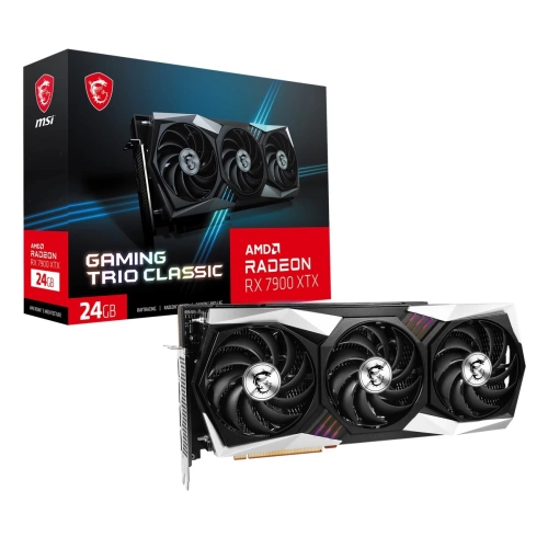 MSI VGA RADEON RX 7900 XTX GAMING TRIO CLASSIC 24G RX7900XTX 24GB GDDR6X 384B PCIE 4.0 X16 (3XDP 1XHDMI)