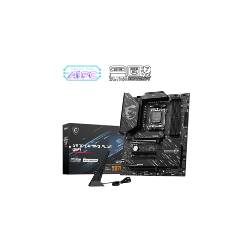 MSI X870 GAMING PLUS WIFI AM5 DDR5 8200MHZ(OC) 3x M.2 USB4 HDMI 5G LAN WIFI 7 RGB ATX