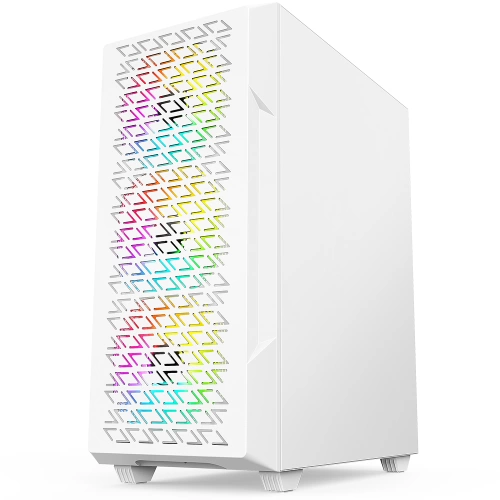 POWERBOOST PB-P801AW 650W 80+ BRONZE USB 3.0, ATX MESH RGB FANLI KASA