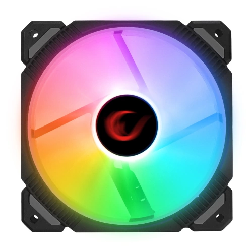 RAMPAGE CROSS F20 38CFM 1200RPM 12CM RAİNBOW 3P+4P MOLEX SOKETLİ SİYAH KASA FANI