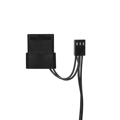 RAMPAGE CROSS F20 38CFM 1200RPM 12CM RAİNBOW 3P+4P MOLEX SOKETLİ SİYAH KASA FANI