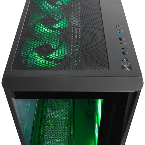 RAMPAGE LOOPY PLUS SİYAH 7*12CM ARGB FAN 950W 80 PLUS STANDART TEMPERLİ CAM KUMANDALI ATX MİD-T GAMİNG OYUNCU KASASI
