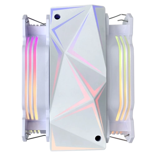 RAMPAGE OCTAGON C60 BEYAZ 57CFM 1800RPM 2X12CM ARGB AM5/LGA1700 UYUMLU HAVA SOĞUTMALI CPU FAN
