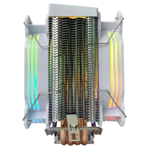 RAMPAGE OCTAGON C60 BEYAZ 57CFM 1800RPM 2X12CM ARGB AM5/LGA1700 UYUMLU HAVA SOĞUTMALI CPU FAN