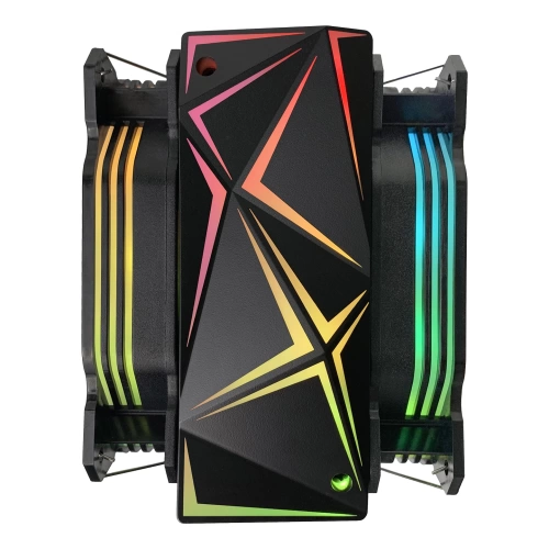 RAMPAGE OCTAGON C60 SİYAH 57CFM 1800RPM 2X12CM ARGB AM5/LGA1700 UYUMLU HAVA SOĞUTMALI CPU FAN