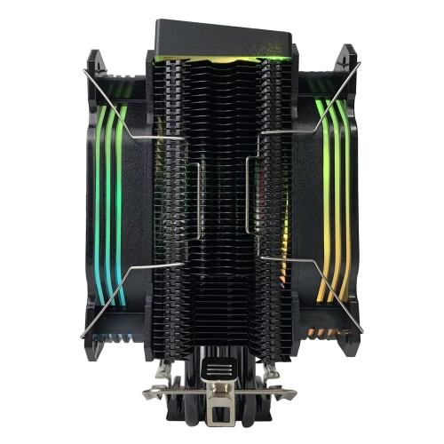RAMPAGE OCTAGON C60 SİYAH 57CFM 1800RPM 2X12CM ARGB AM5/LGA1700 UYUMLU HAVA SOĞUTMALI CPU FAN