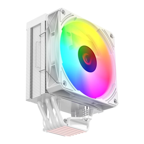 RAMPAGE OCTAGON C70 BEYAZ 63CFM 12CM ARGB SICAKLIK GÖSTERGELİ AM5/LGA1700 UYUMLU HAVA SOĞUTMALI CPU FAN