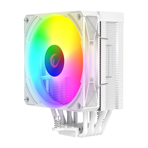 RAMPAGE OCTAGON C70 BEYAZ 63CFM 12CM ARGB SICAKLIK GÖSTERGELİ AM5/LGA1700 UYUMLU HAVA SOĞUTMALI CPU FAN