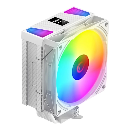 RAMPAGE OCTAGON C70 BEYAZ 63CFM 12CM ARGB SICAKLIK GÖSTERGELİ AM5/LGA1700 UYUMLU HAVA SOĞUTMALI CPU FAN
