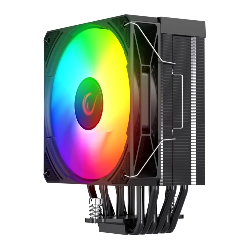 RAMPAGE OCTAGON C70 SİYAH 63CFM 12CM ARGB SICAKLIK GÖSTERGELİ AM5/LGA1700 UYUMLU HAVA SOĞUTMALI CPU FAN