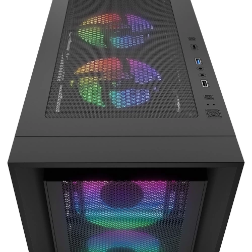 RAMPAGE VOYAGER 750W 80+ BRONZE SİYAH 4*RGB AUTO FAN ATX MİD-T GAMİNG OYUNCU KASASI RAMPAGE