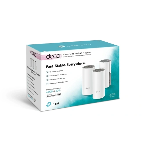 TP-LINK DECO-E4-3P AC1200 2PORT ROUTER(ÜÇLÜ)