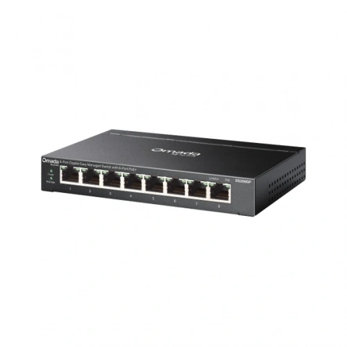 TP-LINK ES208GP 8 PORT YÖNETİLEBİLİR 64W POE SWITCH