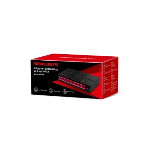 TP-LINK MERCUSYS MS108G 8PORT 10/100/1000 YÖNETİLEMEZ SWITCH