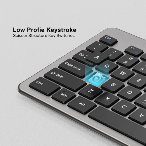 UNITEK SLIMDUO 2.4GHZ KLAVYE SETI (T054AGY01-US)