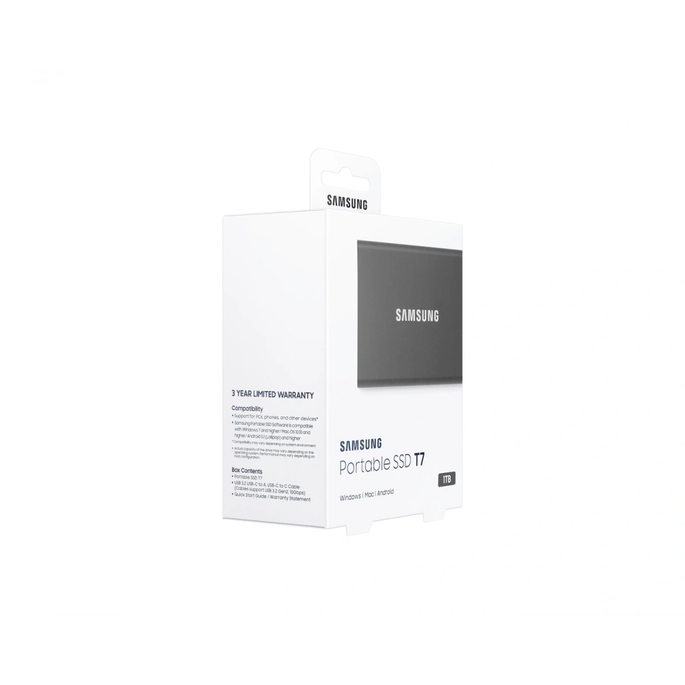 1TB SAMSUNG MU-PC1T0T/WW TAŞINABİLİR SSD T7 USB3.2