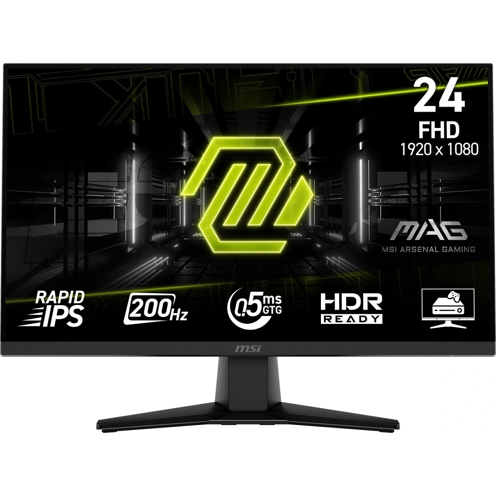 23.8 MSI MAG 242F 0.5MS 200HZ FLAT RAPID IPS FREESYNC MONITOR