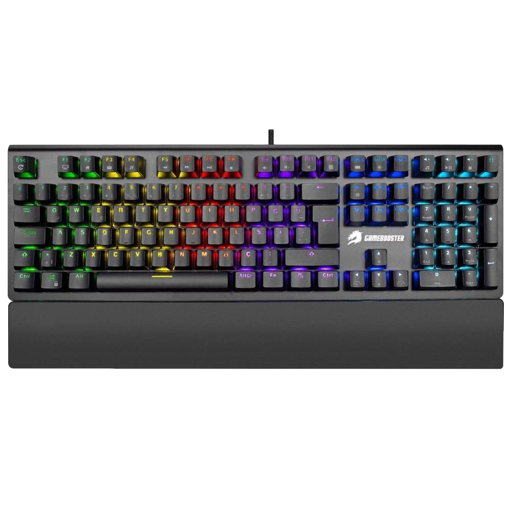 GameBooster G908 Bolt Rainbow Aydınlatmalı Red Switch Mekanik Bileklikli Oyun Klavyesi