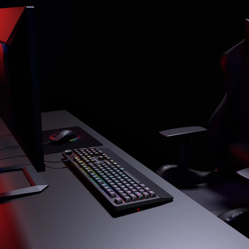 RAMPAGE KM-9858 JAZZY V2 SİYAH USB RGB AYDINLATMALI Q 12800 DPI MOUSE