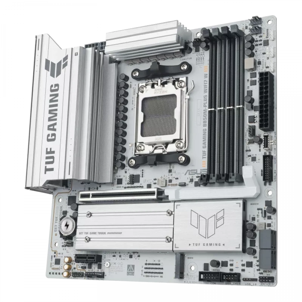 ASUS TUF GAMING B850M-PLUS WIFI 7 AMD ANAKART BEYAZ