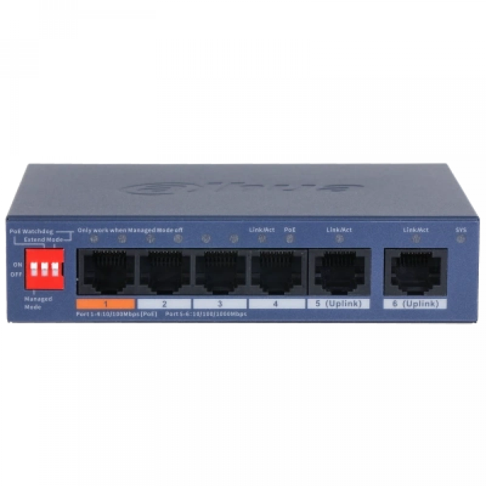 DAHUA CS4006-4ET2GT-60 4XFE-2XGE POE YÖNETİLEBİLİR SWİTCH
