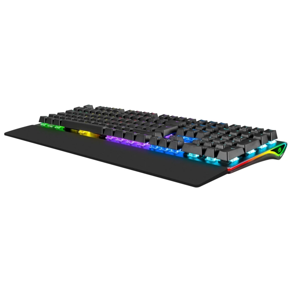 GAMEBOOSTER G908 BOLT RAİNBOW AYDINLATMALI BLUE SWİTCH MEKANİK BİLEKLİKLİ OYUN KLAVYESİ