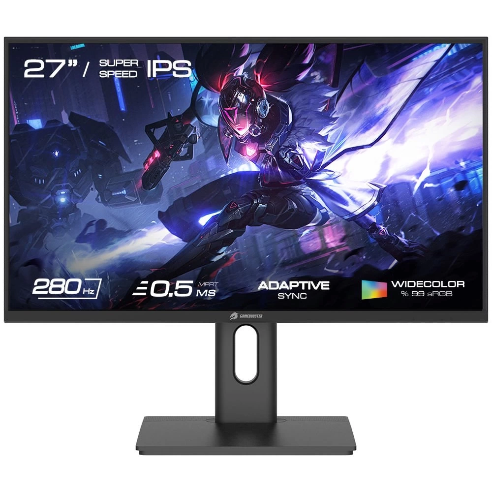 GAMEBOOSTER GB-2729FF 27 280HZ SS IPS 0.5MS FHD FREESYNC, G-SYNC 2XHDMI,1+2DP1 OYNAR AYAK GAMİNG