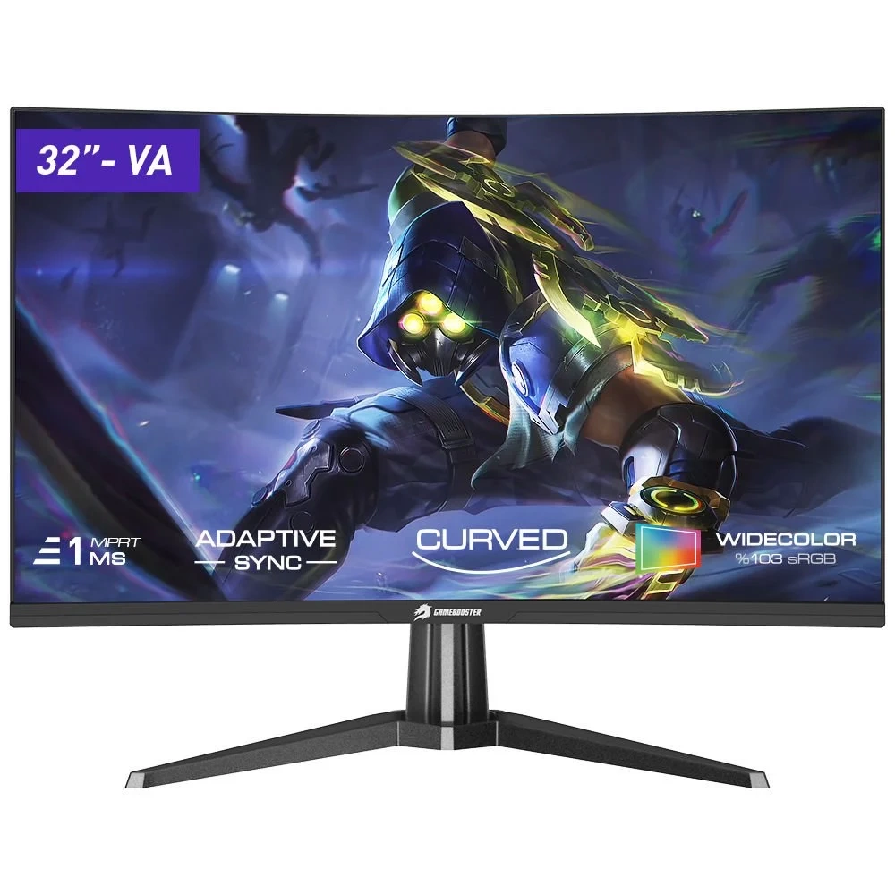 GameBooster GB-3218CF 32 180Hz 1ms VA FHD 1920×1080 HDMI*1+DP*1 RGB Curved R1500 Gaming Monitör