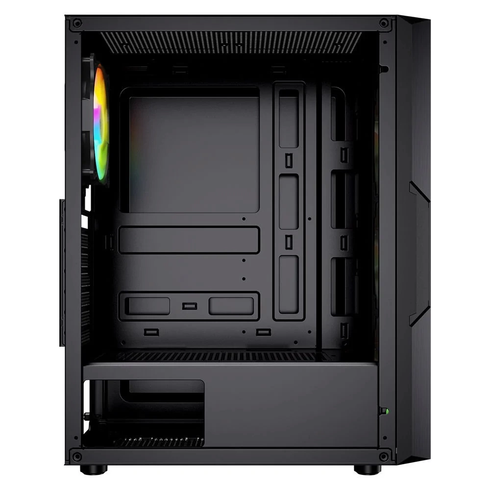 GAMEBOOSTER GB-PW908B USB 3.0, ATX MESH, FİXED RGB FAN, SİYAH KASA (PSU YOK)