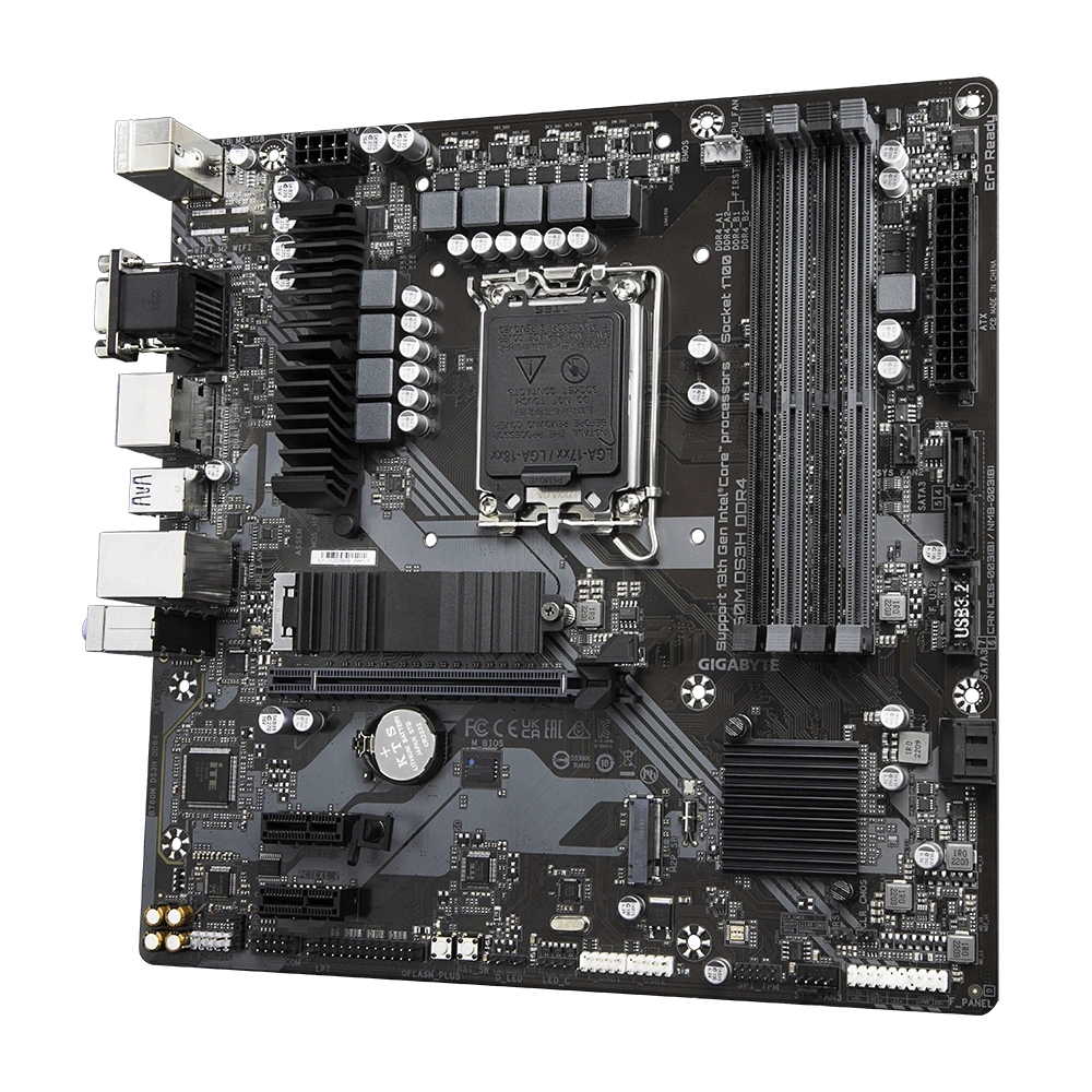 GIGABYTE B760M-DS3H-DDR4 5333Mhz(OC) M.2 ATX 1700p