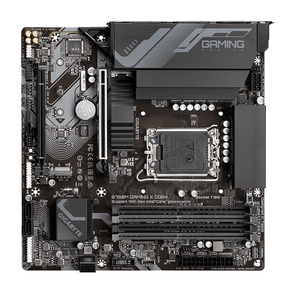 GIGABYTE B760M GAMING X DDR4 M.2 HDMI DP MATX 1700P