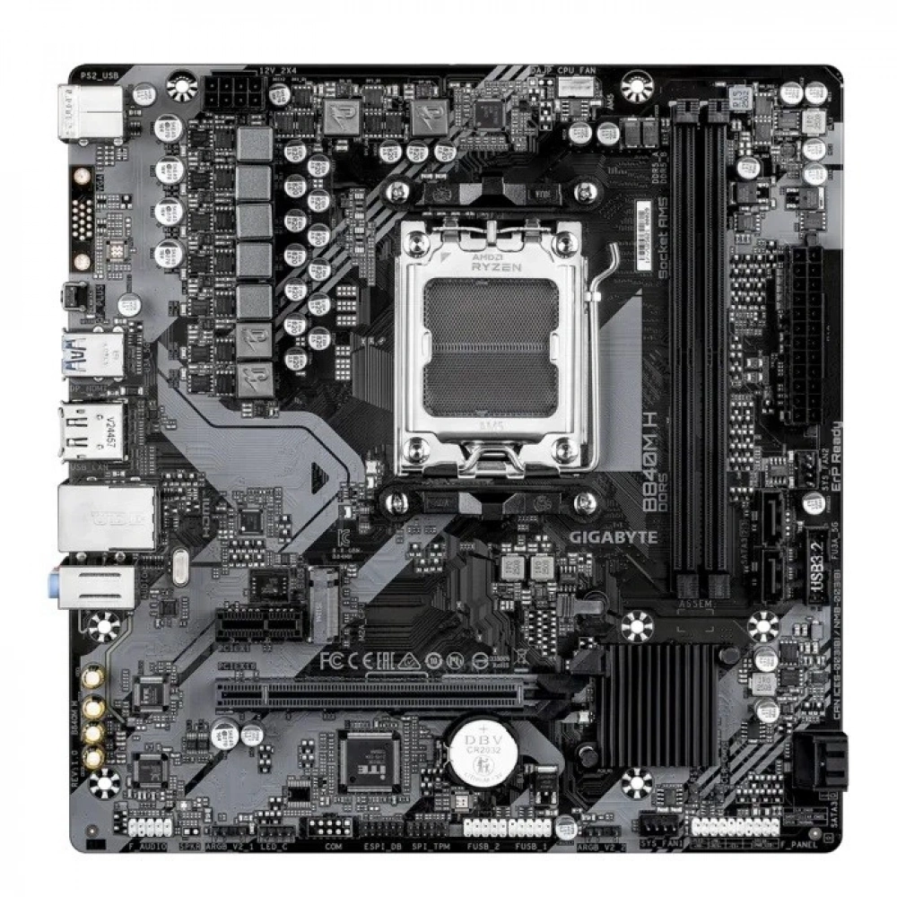 GIGABYTE B840M H DDR5 M.2 HDMI DP MATX AM5