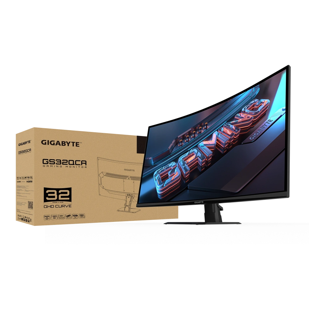 31.5 GIGABYTE GS32QCA 1MS 180HZ 2K HDMI MONITOR