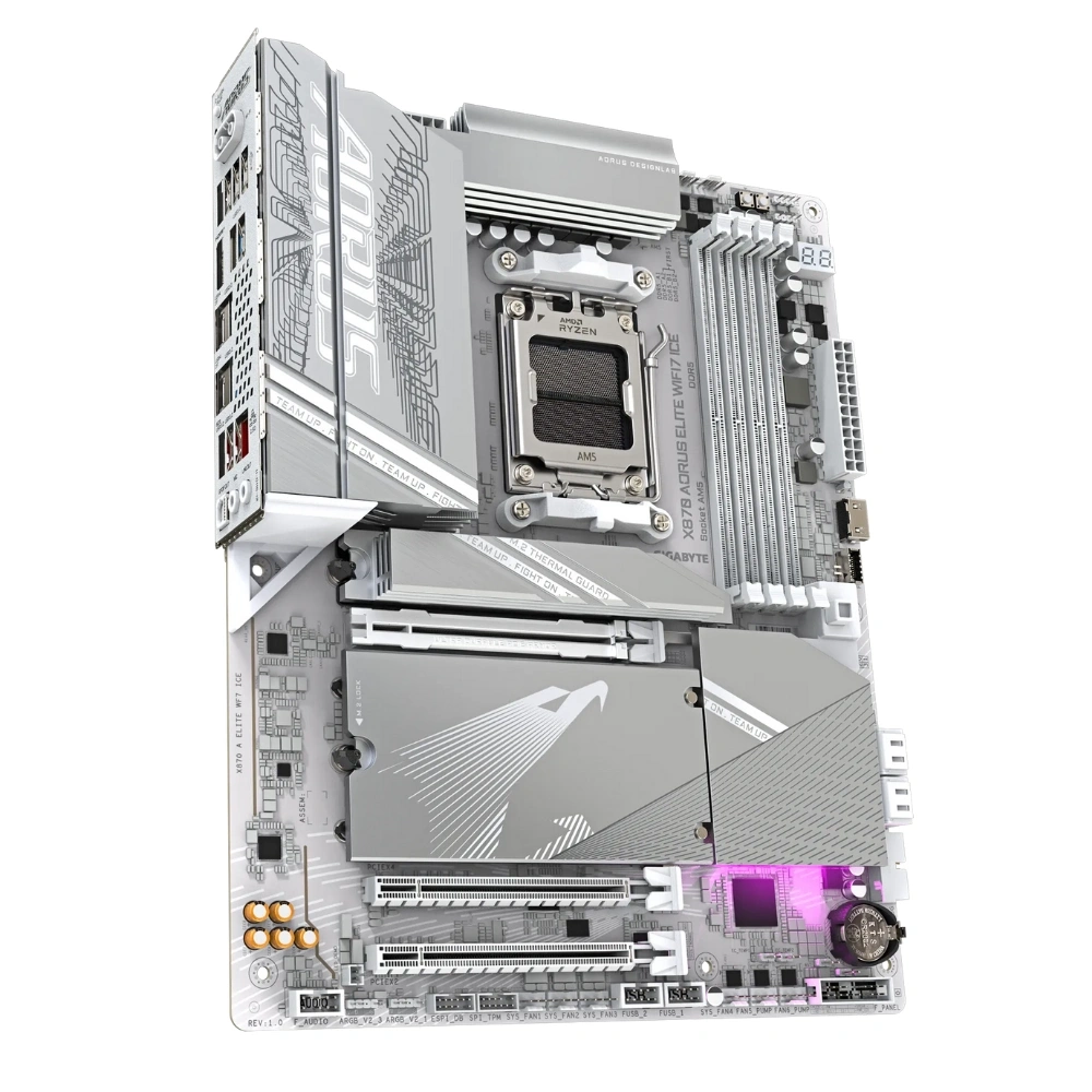 GIGABYTE X870A AORUS ELITE WF7 ICE DDR5 M.2 HDMI DP ATX AM5