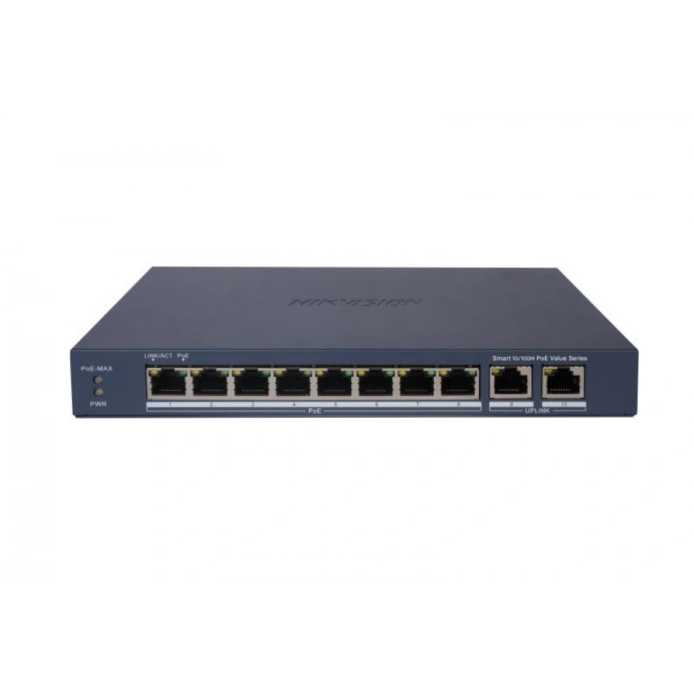 HIKVISION DS-3E1310P-EI/M 8XFE+2GE 60W POE SWITCH