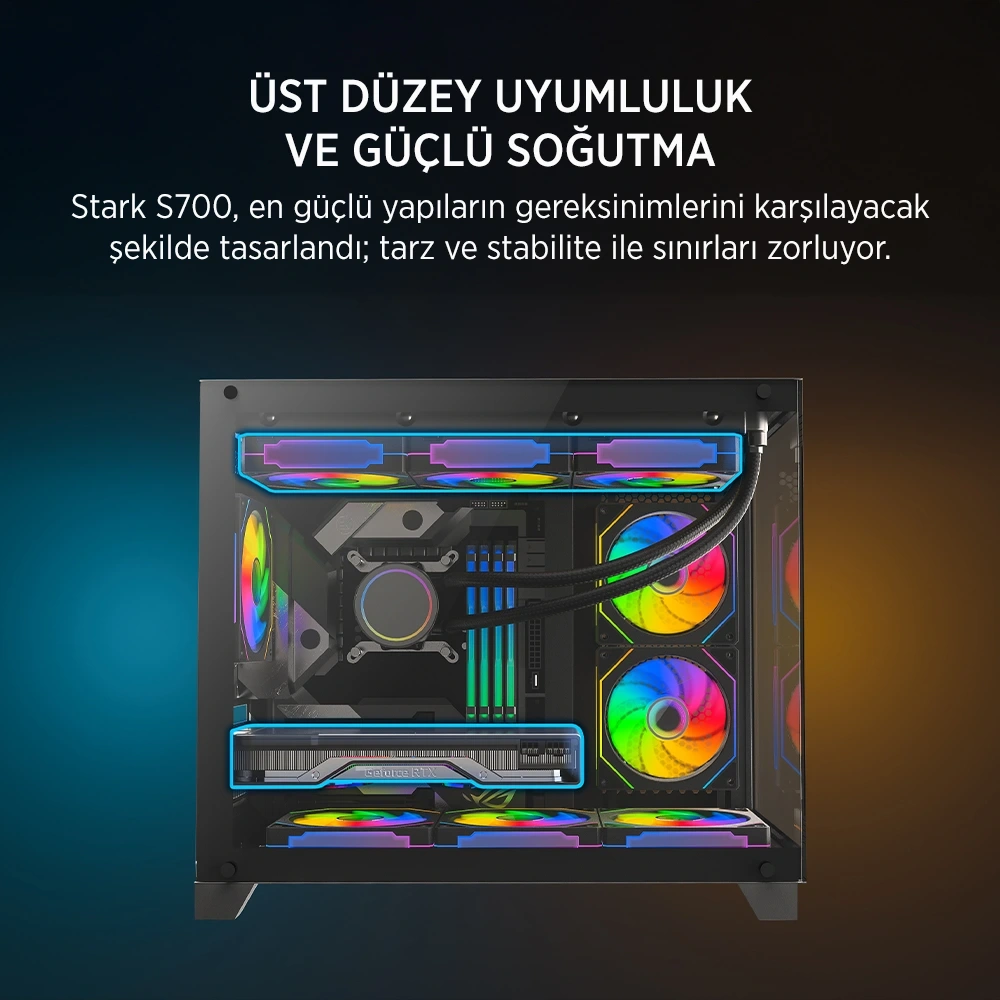 JAMES DONKEY STARK S700 650W SIYAH GAMING KASA