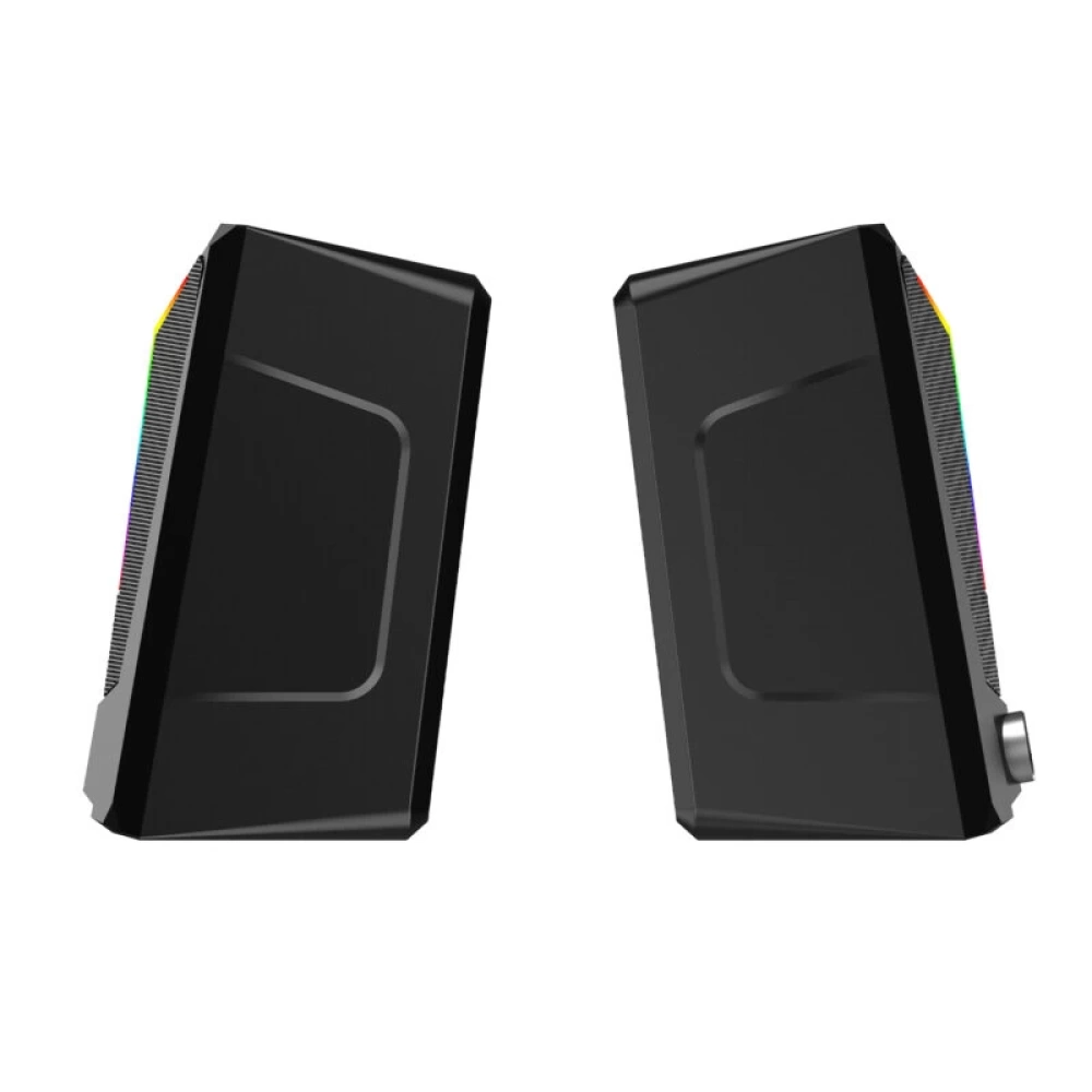 LECOO DS104 KABLOLU USB + 3.5MM JACK 6W RGB AYDINLATMALI MASAÜSTÜ HOPARLÖR SİYAH