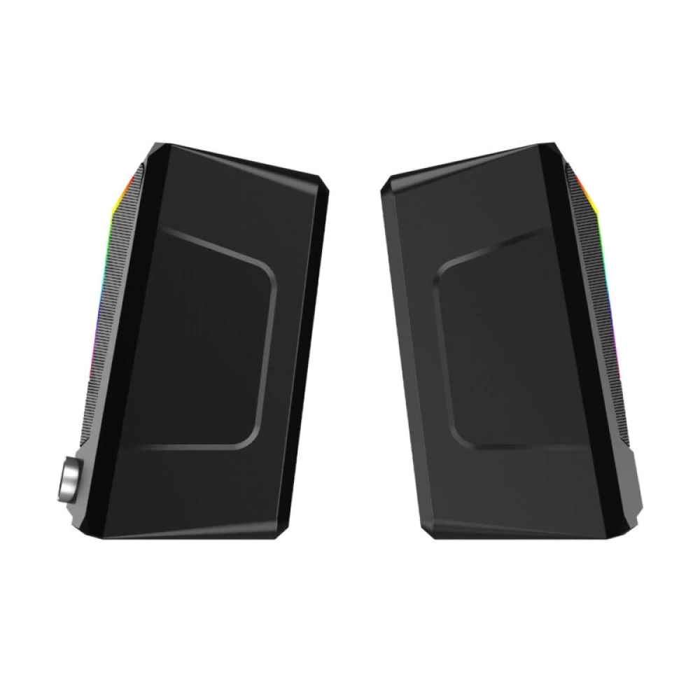 LECOO DS104 KABLOLU USB + 3.5MM JACK 6W RGB AYDINLATMALI MASAÜSTÜ HOPARLÖR SİYAH