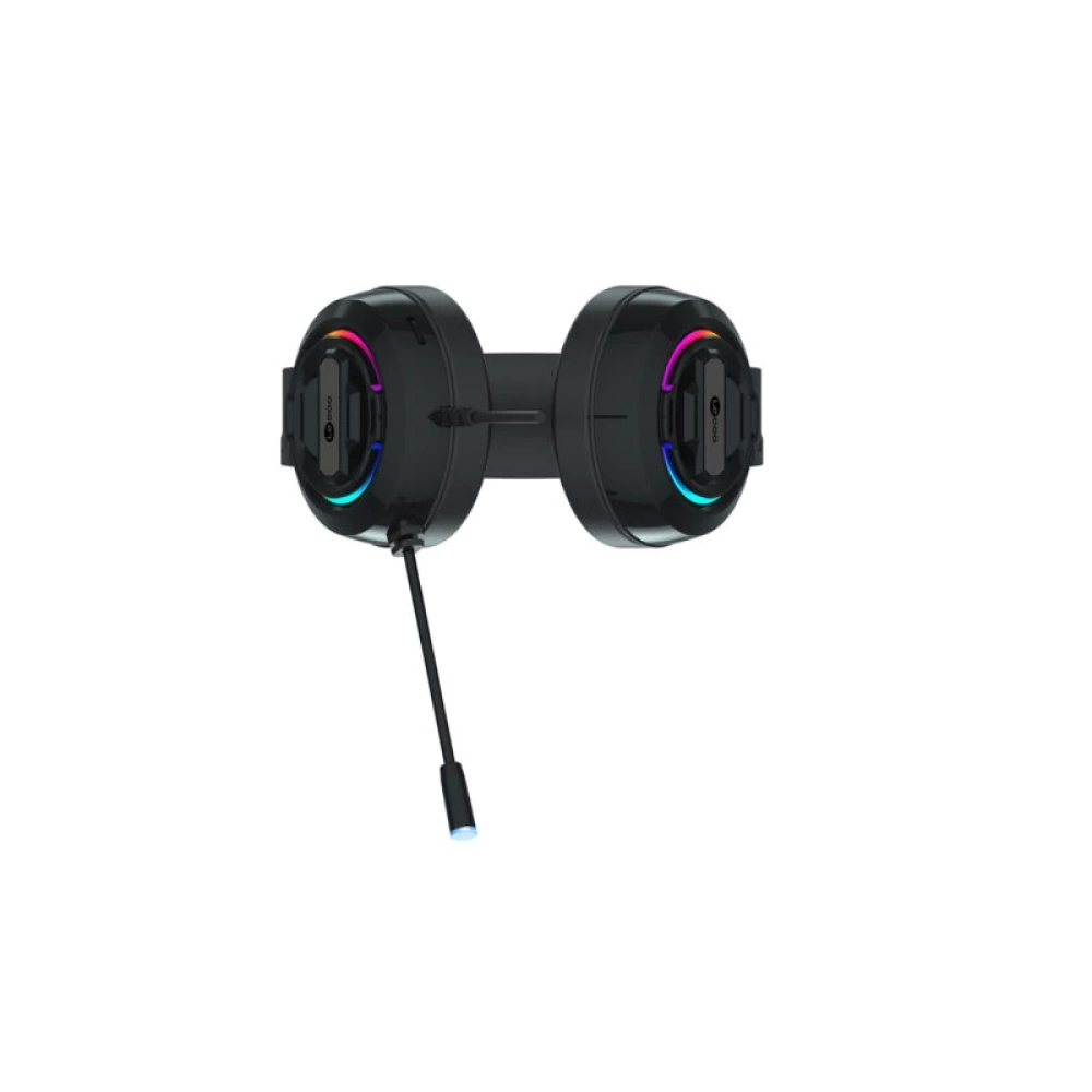 LECOO HT401 KABLOLU 3.5MM JACK + USB KULAK ÜSTÜ RGB LED AYDINLATMALI GAMİNG KULAKLIK SİYAH
