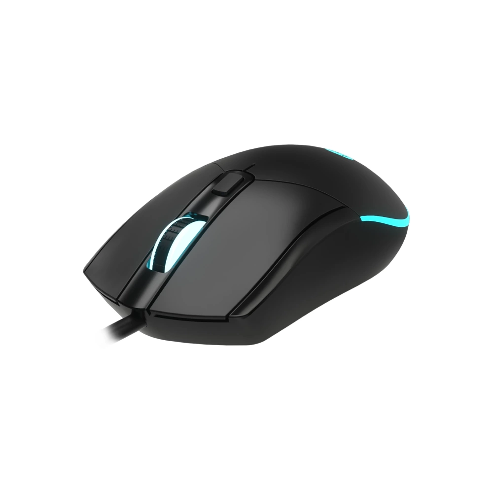 LECOO MS120 USB KABLOLU 2400DPI 4 TUŞLU RGB LED AYDINLATMALI OPTİK GAMİNG MOUSE SİYAH