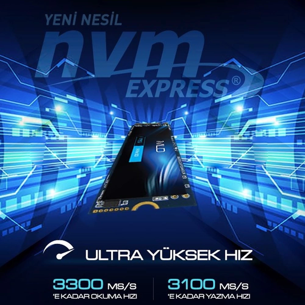 MLD M300 1TB NVME 2280 GEN3X4 SSD R:3300/ W: 3100 MB