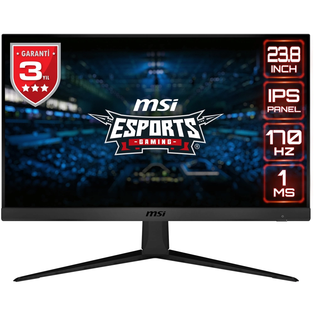 MSI 23.8 G2412 1920x1080 (FHD) 16:9 FLAT IPS 170HZ 1MS ADAPTIVE-SYNC GAMING MONITOR