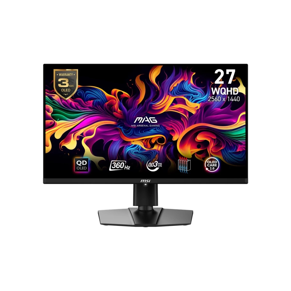 MSI 26.5 MAG 271QPX QD-OLED E2 2560x1440 (WQHD) 16:9 FLAT 240HZ 0.03MS FREESYNC GAMING MONITOR