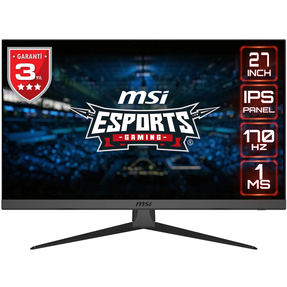 MSI 27 G2722 1920x1080 (FHD) 16:9 FLAT IPS 170HZ 1MS FREESYNC PREMIUM GAMING MONITOR