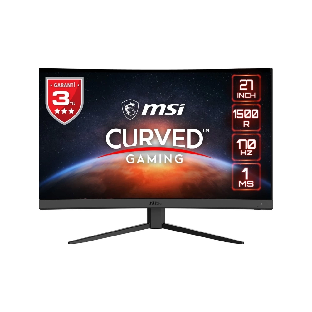 MSI 27 G27CQ4 E2 2560x1440 (WQHD) 16:9 CURVE 1500R VA 170HZ 1MS ADAPTIVE-SYNC GAMING MONITOR