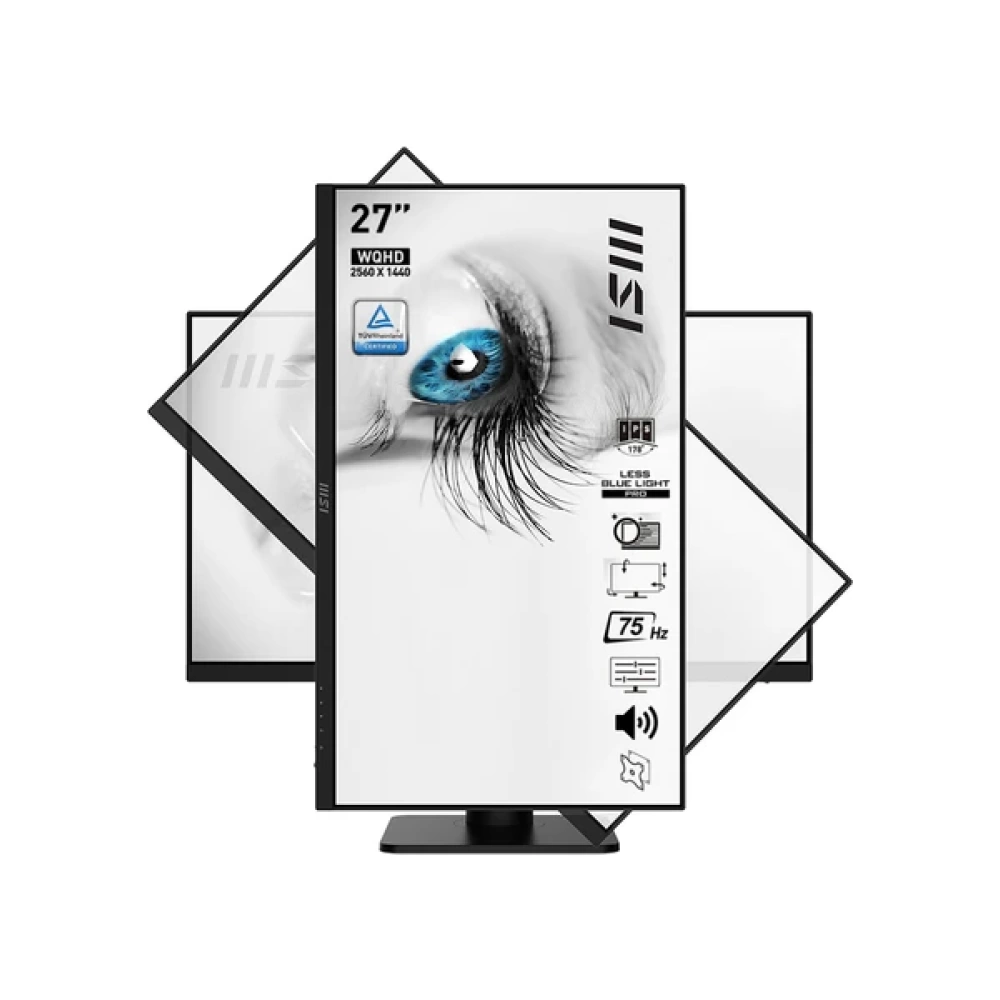MSI 27 PRO MP273QP 2560x1440 (WQHD) 16:9 FLAT IPS 75HZ 1MS FREESYNC PIVOT MONITOR